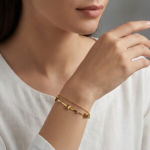 Butterfly Double Layered Bracelet