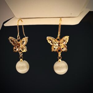 Butterfly Earrings-hanging