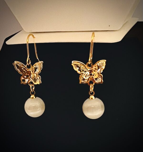 Butterfly Earrings-hanging