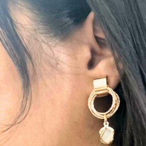 Golden Dangler Earrings