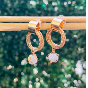 Golden Dangler Earrings