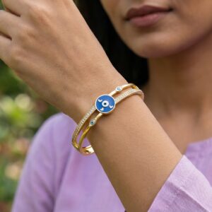 Evil-eye Kada (Golden)