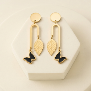 Golden Butterfly Danglers