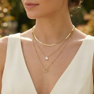 3 Layered Gold Necklace